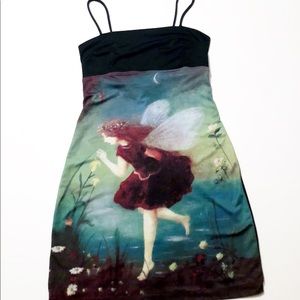 Vintage 90s Rampage Fairy Bodycon Mini Dress
